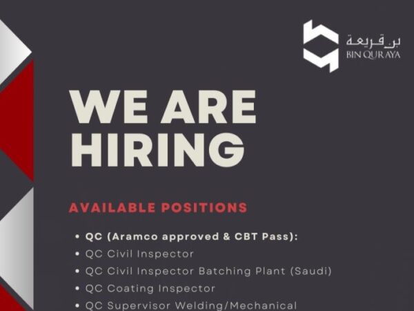 Bin Quraya Company Job Vacancy for QC Inspector