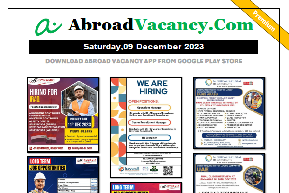Download Gulf job Pdf Paper Premium Latest Job Vacancies for Europe