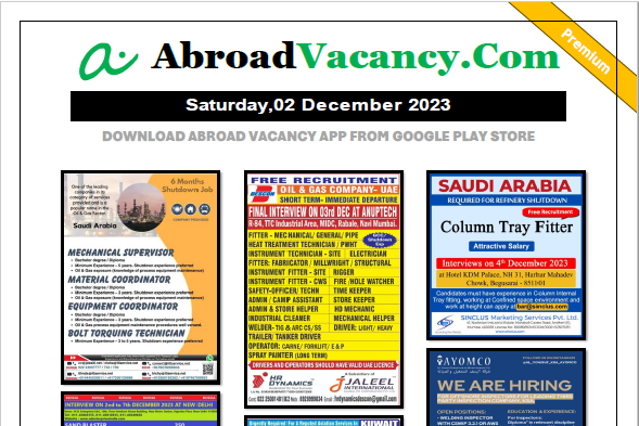 Download Pdf Paper, job vacancies for Bulgaria, Hungary, Russia