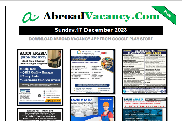 Neom Project Saudi Arabia Job