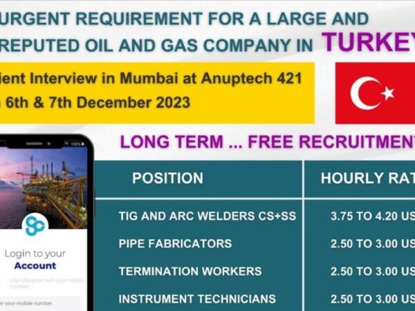 Free requirement for turkey in shella consultants office