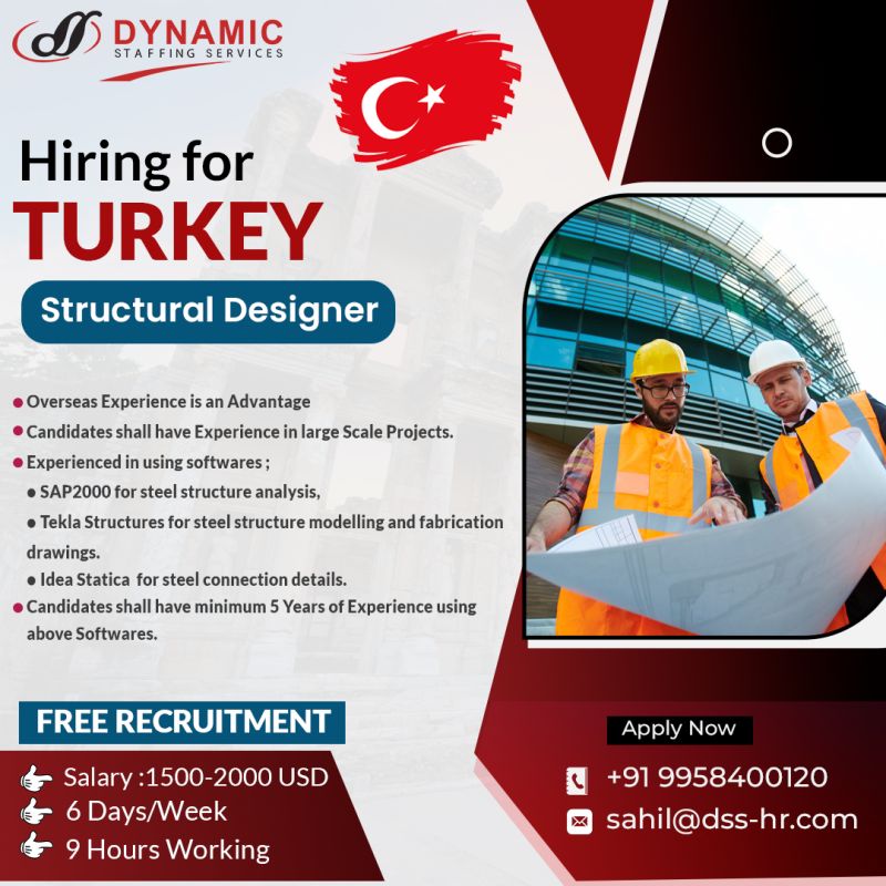 Free requirement for turkey in dynamic staffing services office
