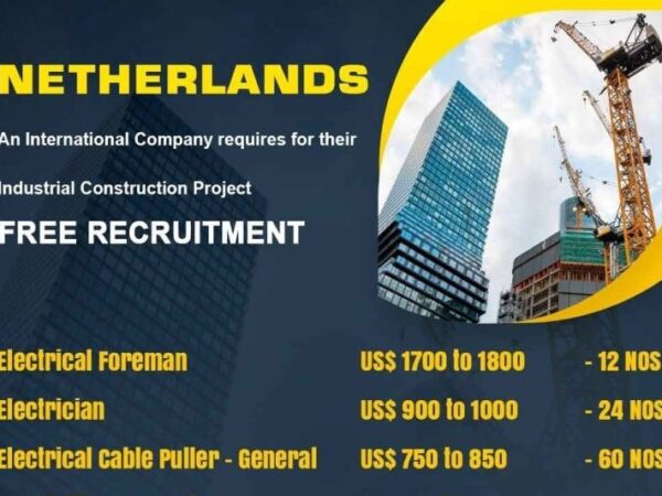 Jobs in Netherlands for Indian, Seagull International Free Requiremement