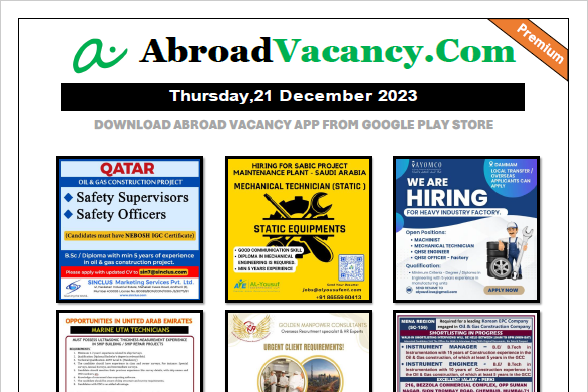 Safety office job qatar