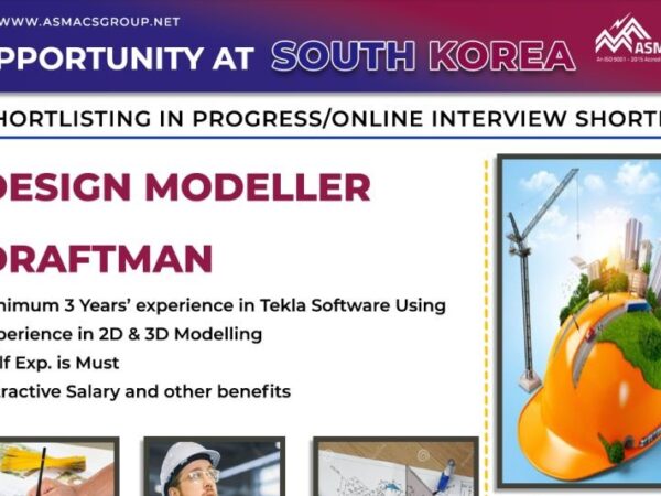 South Korea Job vacancy in asmacs office