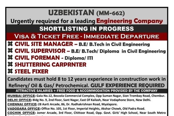 uzbekistan job vacancy