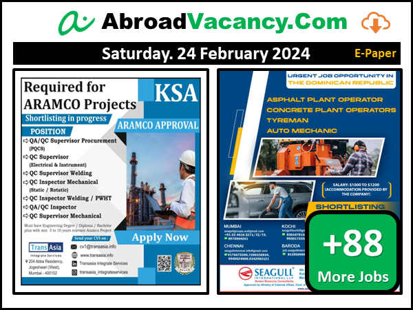 Download gulf job paper Saturday 24-Feb-2024
