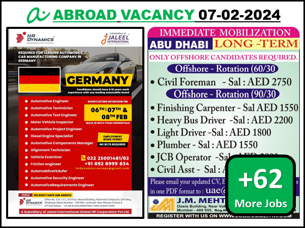 Germany Job Vacancy for Automobile Car Manufacturing Company