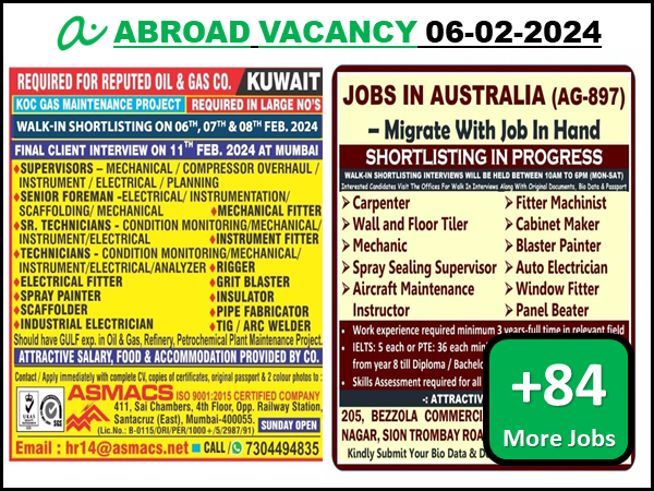 KOC Gas Maintenance Project Jobs for Kuwait