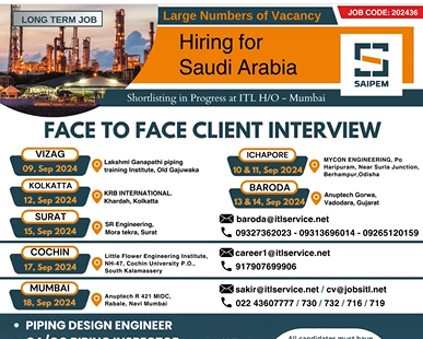 Saipem career Saudi Arabia